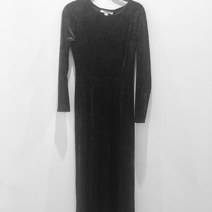 Black Velvet Maxi with two slits